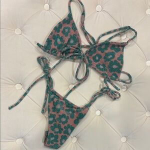 NEW For love & Lemons Floral Bikini Set